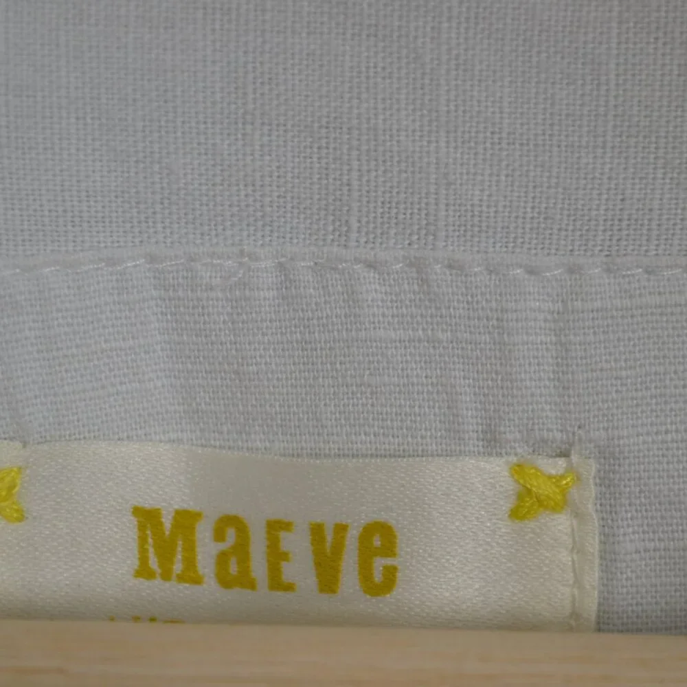 Anthropologie Maeve Cotton Blend Long Sleeve Button Down 1 Pocket Woemen L Shirt - Picture 9 of 9